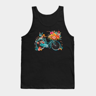 Stylish vector graphic of a retro bicycle. Tank Top